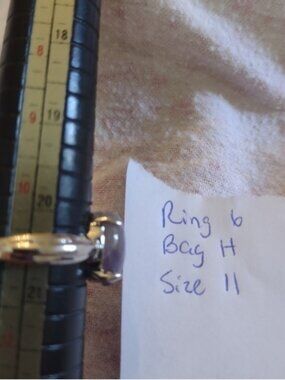 New women's amethyst purple color size 11 ring
